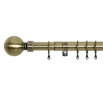 Aspire Homeware Extendable Curtain Poles for Eyelet Curtains Plain Metal Ball - Adjustable Curtains Pole Set includes a Curtain Rod with 60mm Finials, Rings, Brackets, and Fittings Set 4 Aspire Homeware Extendable Curtain Poles for Eyelet Curtains Plain Metal Ball - Adjustable Curtains Pole Set includes a Curtain Rod with 60mm Finials, Rings, Brackets, and Fittings Set - Image 4
