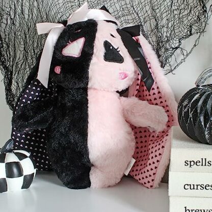 Attatoy E-Girl Bunny Plush, Anime Goth Stuffed Animal for Teens 3 Attatoy E-Girl Bunny Plush, Anime Goth Stuffed Animal for Teens - Image 3