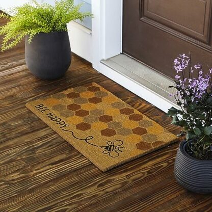 Avera Products | Natural Coir Fiber Doormat, Anti-Slip PVC Mat Back - Image 3