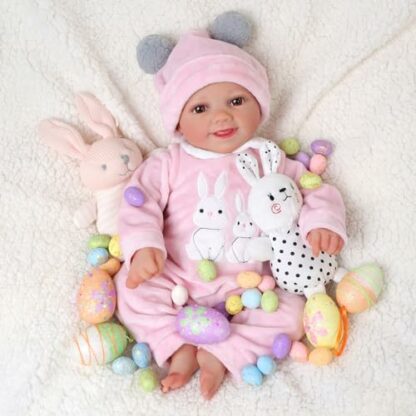 BABESIDE Reborn-Baby Doll Sunny 17 inch Realistic Newborn Dolls Girls Lifelike Baby Doll Soft Cloth Body Reborn Toddler Dolls Real Life Baby Dolls that Look Real Open Eyes 2 BABESIDE Reborn-Baby Doll Sunny 17 inch Realistic Newborn Dolls Girls Lifelike Baby Doll Soft Cloth Body Reborn Toddler Dolls Real Life Baby Dolls that Look Real Open Eyes - Image 2