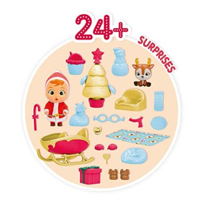 BEBÉS LLORONES LÁGRIMAS MÁGICAS Santa Claus Advent Calendar | Christmas Calendar with Exclusive Doll Claus, His Pet and 22 Accessories - Toy Gift for Children +3 Years - Image 4
