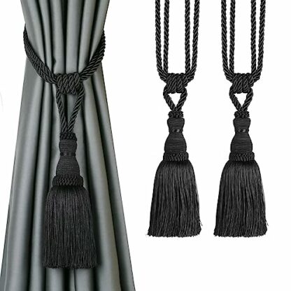 BEL AVENIR Curtain Tiebacks Tassel Drapery Tie-Backs Rope Handmade Holdbacks Home Office Hotel Decorative - Image 2