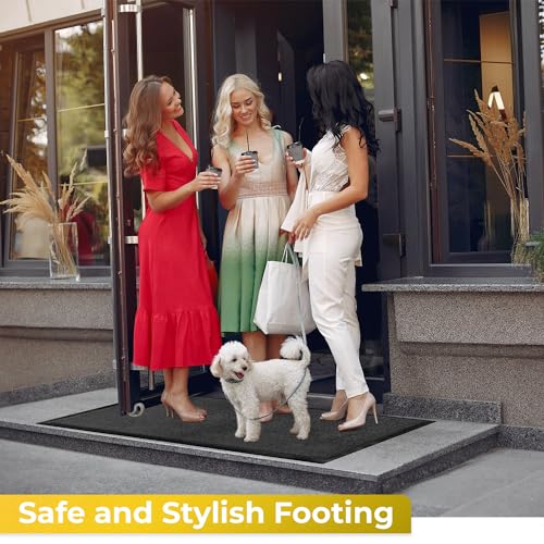 BLADO Door Mats Indoor - Easy to Clean Heavy Duty Door Mat for Indoor & Outdoor - Washable Door Mat, Non Slip Dirt trapper Door Mat - Super Absorbent Front Door Mat - Image 3