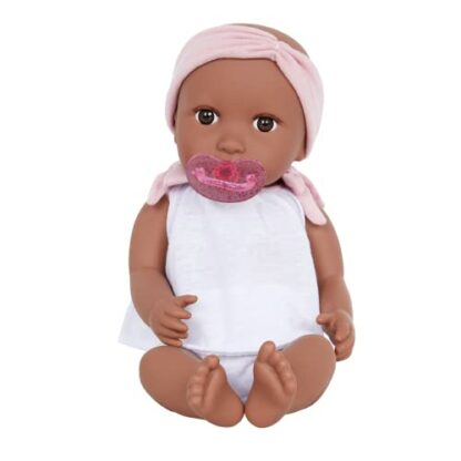 Babi BAB7227Z Newborn 14" Doll W/2PC Body Suit & Pink Headband 2 Babi BAB7227Z Newborn 14" Doll W/2PC Body Suit & Pink Headband - Image 2