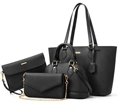 Bagsure Handbag Set, Handbags for Women,Top-handle Bags Tote Bag 4 pcs, Fashion Purse Sets Women's Handbags The Tote Bag Handbags Sets 2 Bagsure Handbag Set, Handbags for Women,Top-handle Bags Tote Bag 4 pcs, Fashion Purse Sets Women's Handbags The Tote Bag Handbags Sets - Image 2