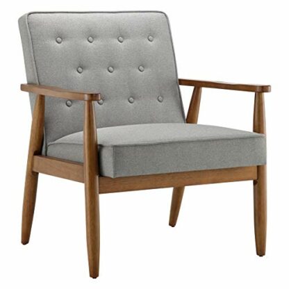 Ball & Cast Tufted Fabric Accent Chair 27.5"W x 29.8"D x 33.25"H Grey Set of 1 - Image 2