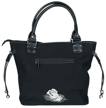 Banned Apparel Skulls & Roses Rockabilly Punk Women's Handbag, Schwarz, One Size - Image 4