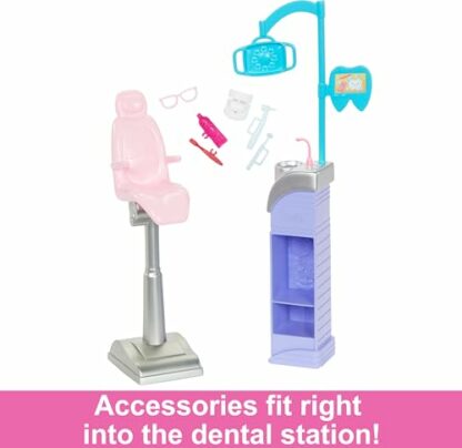 Barbie Baby Doctor Playset with Blonde Doll, 2 Infant Dolls, Exam Table and Accessories, Stethoscope, Chart and Mobile for Ages 3 and Up, GKH23 - Image 4