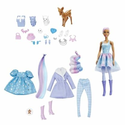 Barbie HJD60 - Color Reveal-Adventskalender, 1 Color Reveal-Puppe und 3 Tiere, Kleidung, Accessoires und 2 Haarverlängerungen, 25 Überraschungen, Kinder ab 3 Jahren 3 Barbie HJD60 - Color Reveal-Adventskalender, 1 Color Reveal-Puppe und 3 Tiere, Kleidung, Accessoires und 2 Haarverlängerungen, 25 Überraschungen, Kinder ab 3 Jahren - Image 3
