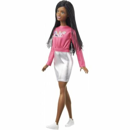 Barbie It Takes Two Barbie “Brooklyn” Roberts Doll (Braided Hair) Wearing Pink NYC Shirt, Metallic Skirt & Shoes, Gift for 3 to 7 Year Olds - Image 3