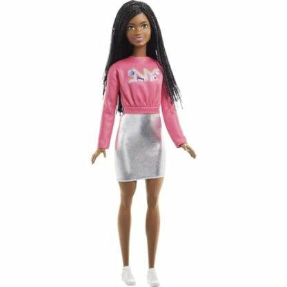 Barbie It Takes Two Barbie “Brooklyn” Roberts Doll (Braided Hair) Wearing Pink NYC Shirt, Metallic Skirt & Shoes, Gift for 3 to 7 Year Olds - Image 2