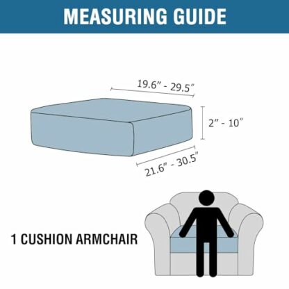 BellaHills Velvet Stretch Sofa Seat Cushion Covers Modular Cushion Covers Sofa Couch Cushion Covers Furniture Protector Sofa Seat Cover with Elastic Bottom - Image 3