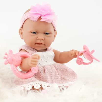 Bibi Doll - 10" Bathable Baby Doll Play Set with Dummy Doll's Accessories Girls Toy 4 Bibi Doll - 10" Bathable Baby Doll Play Set with Dummy Doll's Accessories Girls Toy - Image 4