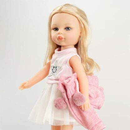 Bibi Doll 15" Fashion Doll American Style Baby Play Doll Movable Vinyl with Long Rotating Styling Hair and Cute Outfit, Toy for a Kids 3-Year-Old and Up - Image 4