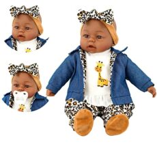Bibi Doll - 18" Lifelike Large Soft Bodied Baby Doll With Dummy & Sounds Girls Boys Toy