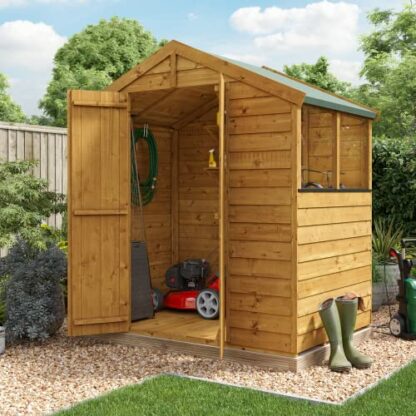 BillyOh | Apex Wooden Garden Storage Shed Floor Felt Roof Included Windowed or Windowless | Multiple Sizes 3 BillyOh | Apex Wooden Garden Storage Shed Floor Felt Roof Included Windowed or Windowless | Multiple Sizes - Image 3