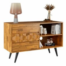 Bme Georgina Solid Wood Sideboard with 2 Doors & 3 Drawers