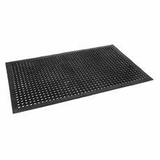 Bonnlo Rubber Floor Mat with Holes, 60x90/ 90x150 CM Entrance Mats, Anti-Fatigue/Non-Slip Drainage Mat for Industrial Kitchen Restaurant Bar Bathroom, Indoor/Outdoor Cushion
