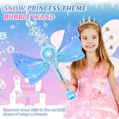 Bubble Wands for Kids Girls - LED Light & Music Bubble Machine - Image 3