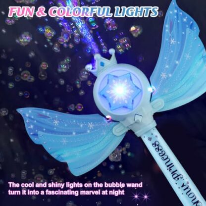 Bubble Wands for Kids Girls - LED Light & Music Bubble Machine - Image 4