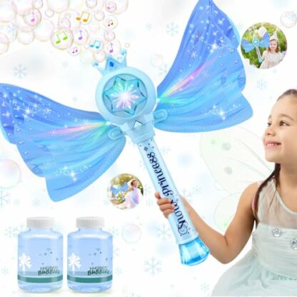 Bubble Wands for Kids Girls - LED Light & Music Bubble Machine - Image 2