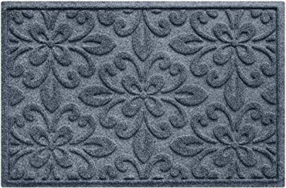 Bungalow Flooring Waterhog Indoor/Outdoor Doormat, 2' x 3', Made in USA, Skid Resistant, Easy to Clean, Catches Water and Debris, Phoenix Collection, Bluestone - Image 2