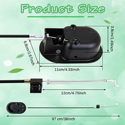 CAEEKER Recliner Chair Parts Universal Recliner Release Pull Handle Replacement Parts Couch Style Pull Chair Release Handle Spring Cable Release Lever with Cables Fit Ashley Major Recliner Brands Sofa - Image 3