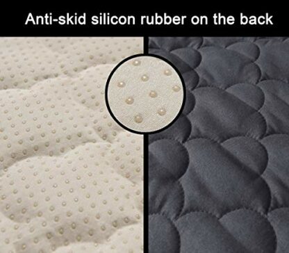 CHHKON Waterproof Nonslip Recliner Cover Stay in Place, Dog Couch Chair Cover Furniture Protector, Ideal Loveseat Slipcovers for Pets and Kids (Dark Grey, 23'') - Image 4