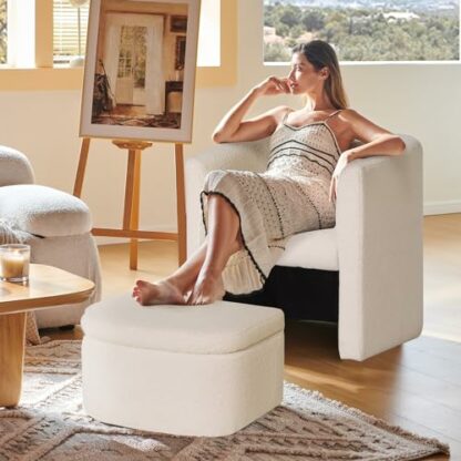 COLAMY Barrel Accent Chairs for Living Room - Image 4