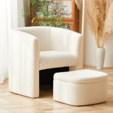 COLAMY Barrel Accent Chairs for Living Room