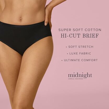 Carole Hochman Midnight Womens 8 Pack Hi-Cut Briefs - Image 3