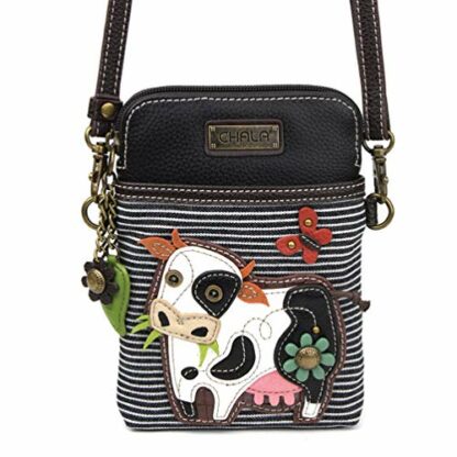 Chala Handbags Cow Cellphone Crossbody Handbag - Cow Lover Farmer, 5" x 7.5" x 1" 3 Chala Handbags Cow Cellphone Crossbody Handbag - Cow Lover Farmer, 5" x 7.5" x 1" - Image 3