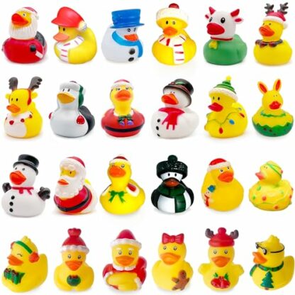 Chennyfun Rubber Duck Advent Calendar 2024, 24 Days Christmas Rubber Ducks Countdown Calendar, Bath Toys Advent Calendar for Boys, Girls, Kids, Surprise for Christmas Party Favor Gifts 3 Chennyfun Rubber Duck Advent Calendar 2024, 24 Days Christmas Rubber Ducks Countdown Calendar, Bath Toys Advent Calendar for Boys, Girls, Kids, Surprise for Christmas Party Favor Gifts - Image 3