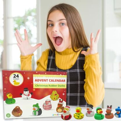 Christmas Advent Calendar 2024 with Christmas Rubber Ducks for Kids & Toddlers, 24 Days Christmas Countdown Calendar Toy & Gifts for Kids Boys & Girls by 4E's Novelty 3 Christmas Advent Calendar 2024 with Christmas Rubber Ducks for Kids & Toddlers, 24 Days Christmas Countdown Calendar Toy & Gifts for Kids Boys & Girls by 4E's Novelty - Image 3