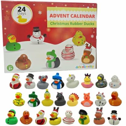 Christmas Advent Calendar 2024 with Christmas Rubber Ducks for Kids & Toddlers, 24 Days Christmas Countdown Calendar Toy & Gifts for Kids Boys & Girls by 4E's Novelty 2 Christmas Advent Calendar 2024 with Christmas Rubber Ducks for Kids & Toddlers, 24 Days Christmas Countdown Calendar Toy & Gifts for Kids Boys & Girls by 4E's Novelty - Image 2
