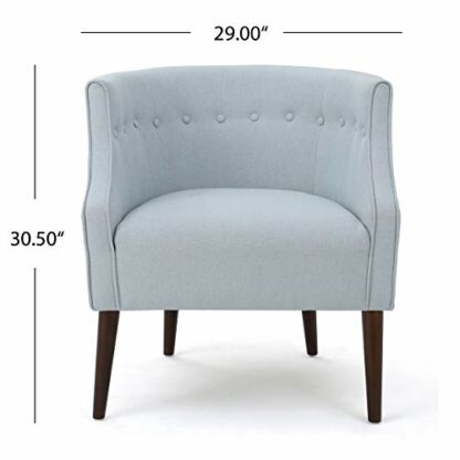 Christopher Knight Home Brandi Fabric Club Chair, Light Sky - Image 4