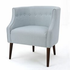 Christopher Knight Home Brandi Fabric Club Chair, Light Sky