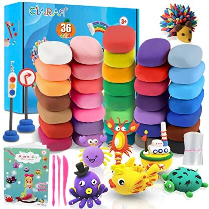 CiaraQ Air Dry Clay - 36 Colors Air Dry Ultra Light Magic Clay, No-Toxic Modeling Clay & Dough, Creative Art DIY Kids Art Crafts, Best Gift for Boys & Girls 2 CiaraQ Air Dry Clay - 36 Colors Air Dry Ultra Light Magic Clay, No-Toxic Modeling Clay & Dough, Creative Art DIY Kids Art Crafts, Best Gift for Boys & Girls - Image 2