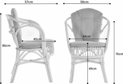 Classic Scandinavian Style Wicker Chair / Wicker Chair Natural Rattan - Image 4