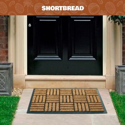 Coco & Coir Door Mat Indoor/Outdoor | 100% Natural Coir Weather Resistant Eco-friendly Entrance Mat (Shortbread) 3 Coco & Coir Door Mat Indoor/Outdoor | 100% Natural Coir Weather Resistant Eco-friendly Entrance Mat (Shortbread) - Image 3