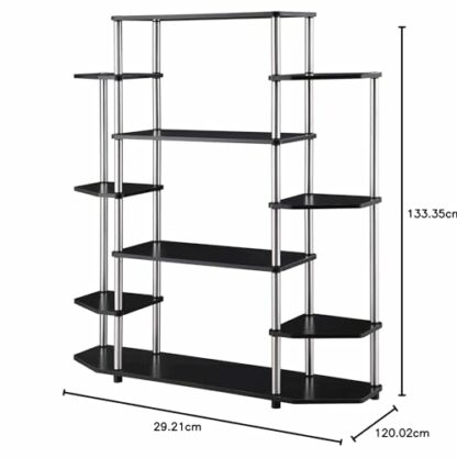Convenience Concepts Designs2Go Wall Unit Bookshelf, Black - Image 4