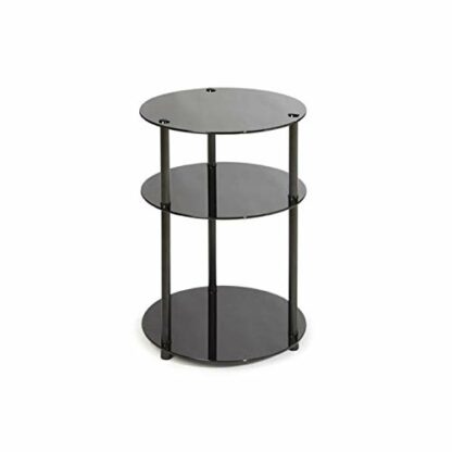 Convenience Concepts Go-Accsense 3-Tier Round Glass Side Table - Image 2