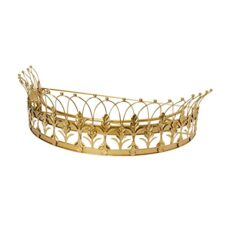 Creative Co-Op Decorative Metal Curtain or Canopy Crown