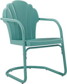 Crosley Tulip 2Pc Chair Set Pastel Blue Satin