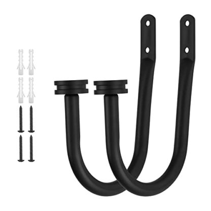 Curtain Holders, 2 Pack Matte Black Decorative Curtain Holdbacks for Wall Curtain Drapery 3 Curtain Holders, 2 Pack Matte Black Decorative Curtain Holdbacks for Wall Curtain Drapery - Image 3