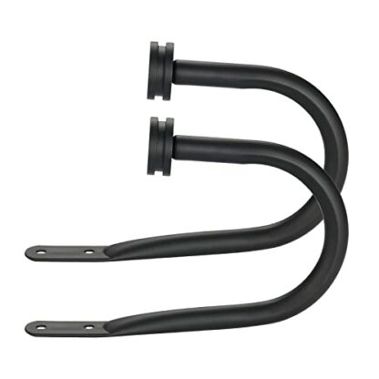 Curtain Holders, 2 Pack Matte Black Decorative Curtain Holdbacks for Wall Curtain Drapery 2 Curtain Holders, 2 Pack Matte Black Decorative Curtain Holdbacks for Wall Curtain Drapery - Image 2