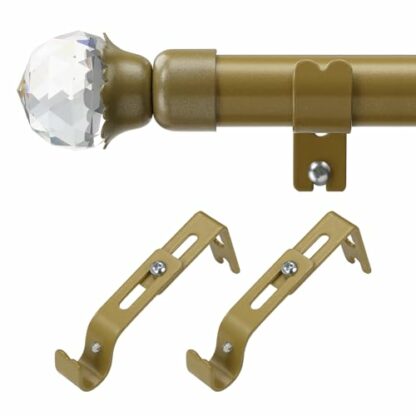 Curtain Poles, Curtain Rods with Diamond Decorative - Image 2