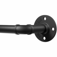 Curtain Poles for Eyelet Curtains, Industrial Curtain pole 25mm Diameter Extendable Curtain Poles Indoor/Outdoor Curtain Rods for Bedroom, Living Room, Office