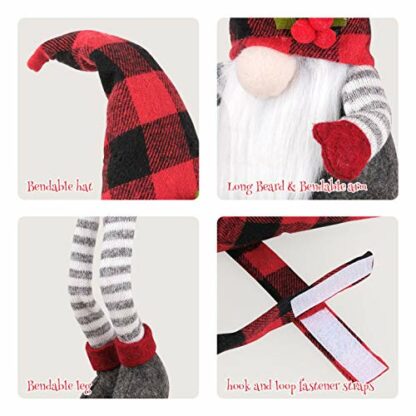 D-FantiX Christmas Curtain Tieback Buckle Set of 2, Mr. and Mrs. Gnome Curtain Tiebacks Holder Fastener Buckle Window Christmas Ornaments Decorations Home Decor 4 D-FantiX Christmas Curtain Tieback Buckle Set of 2, Mr. and Mrs. Gnome Curtain Tiebacks Holder Fastener Buckle Window Christmas Ornaments Decorations Home Decor - Image 4