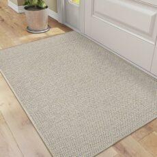 DEXI Door Mat, Dirt Trapper Door Mats Indoor, Low Profile Washable Doormat, Non-slip Absorbent Inside Entrance Rug for Front Back Door, Entryway